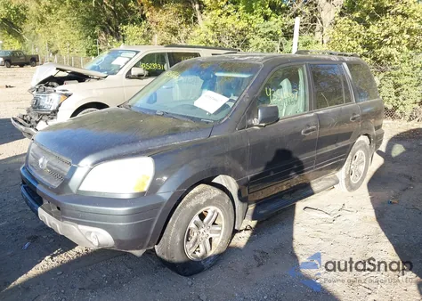 2005 Honda Pilot Ex-L from USA, damaged, VIN 5FNYF18685B061234